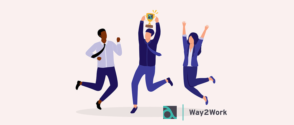 Way2Work celebration illustration