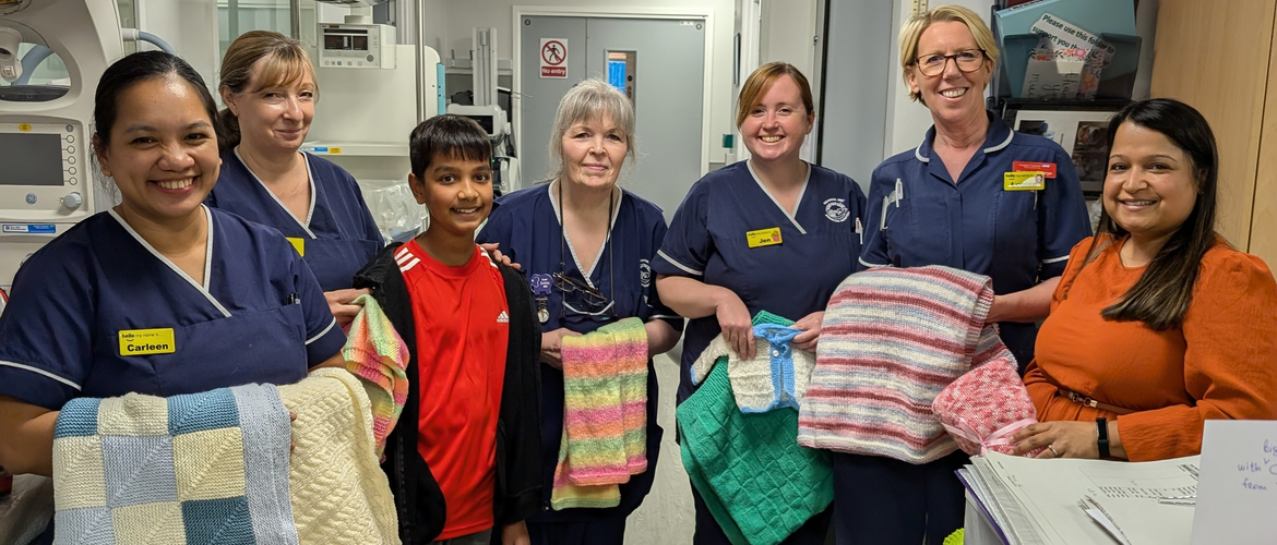 group of nurses with AfC staff member