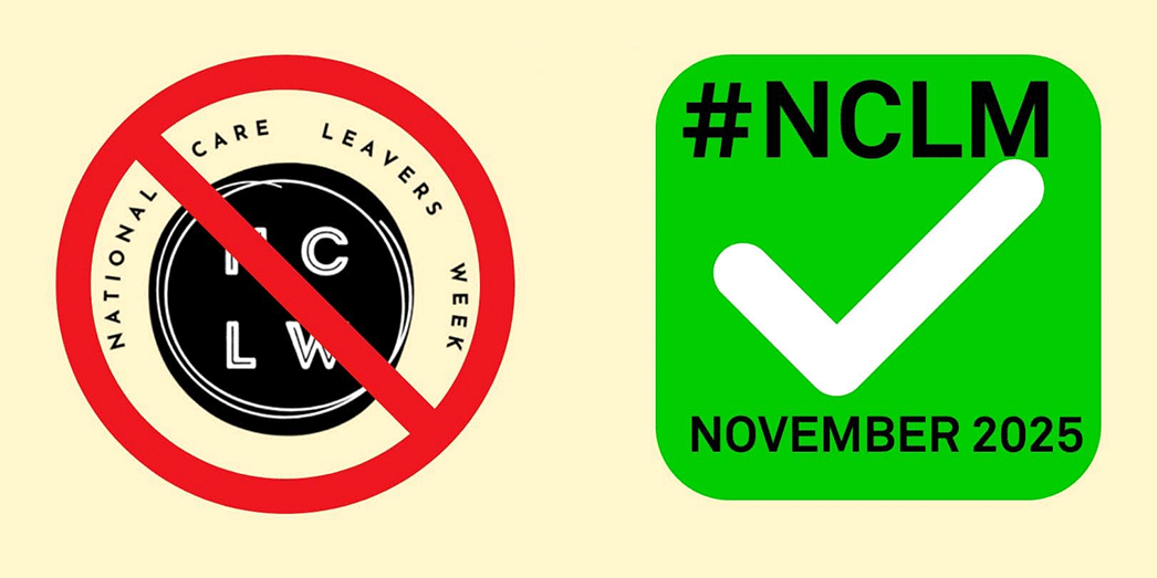 Logos for National Care Leavers Month
