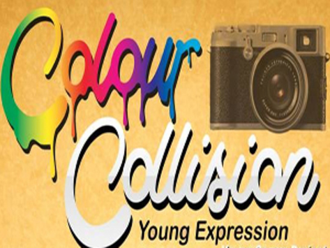 Colour collision exhibition invitation  box