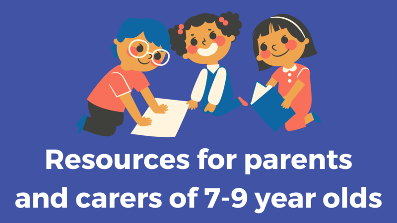 Resources for parents and carers of 7 - 9 year olds Button