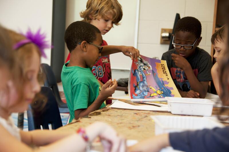 Children in a classroom