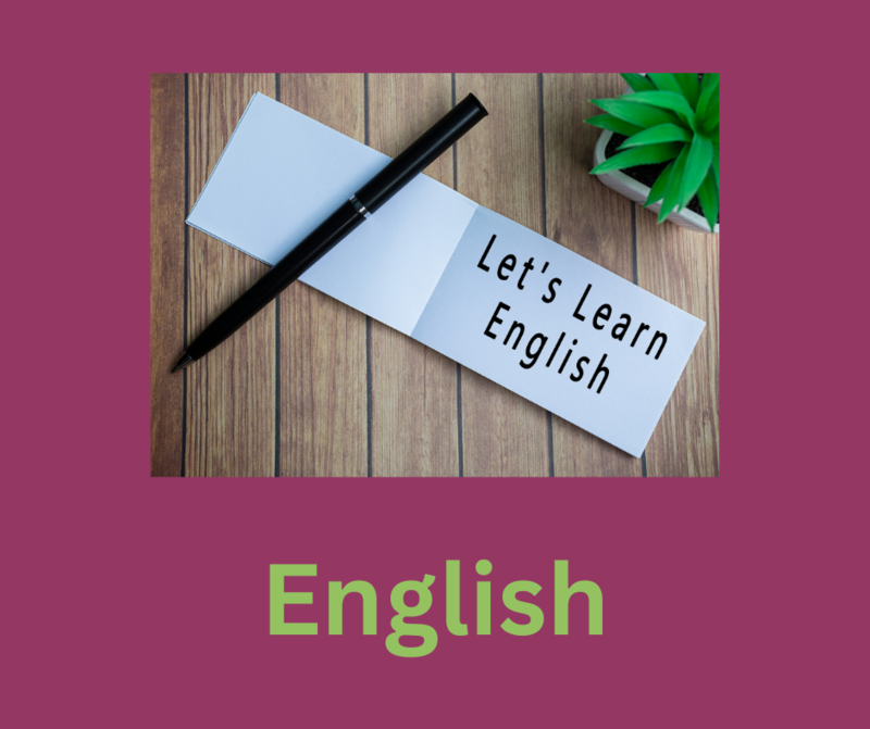 Family learning English navigation button