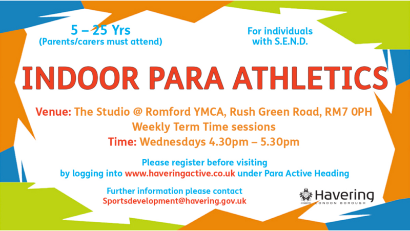 indoor para athletics flyer