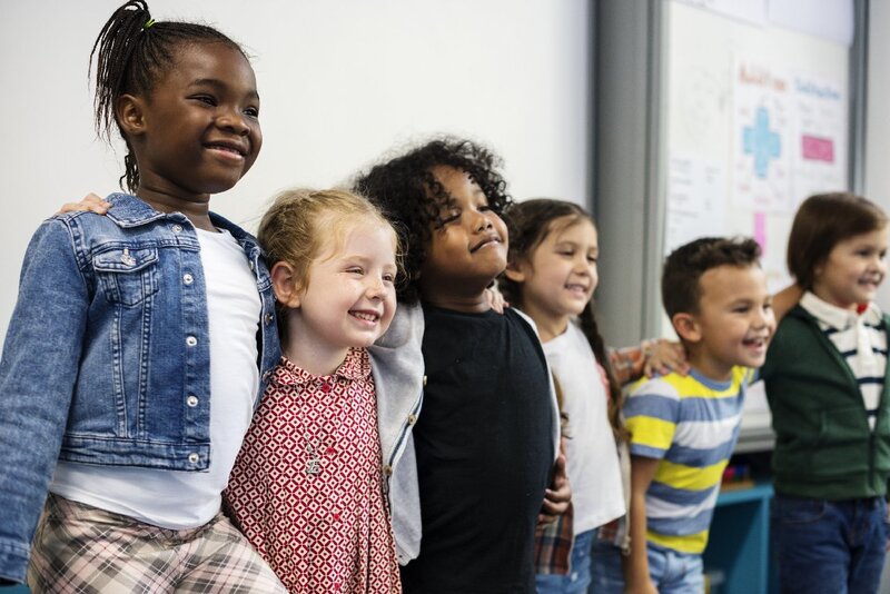 Children in a classroom