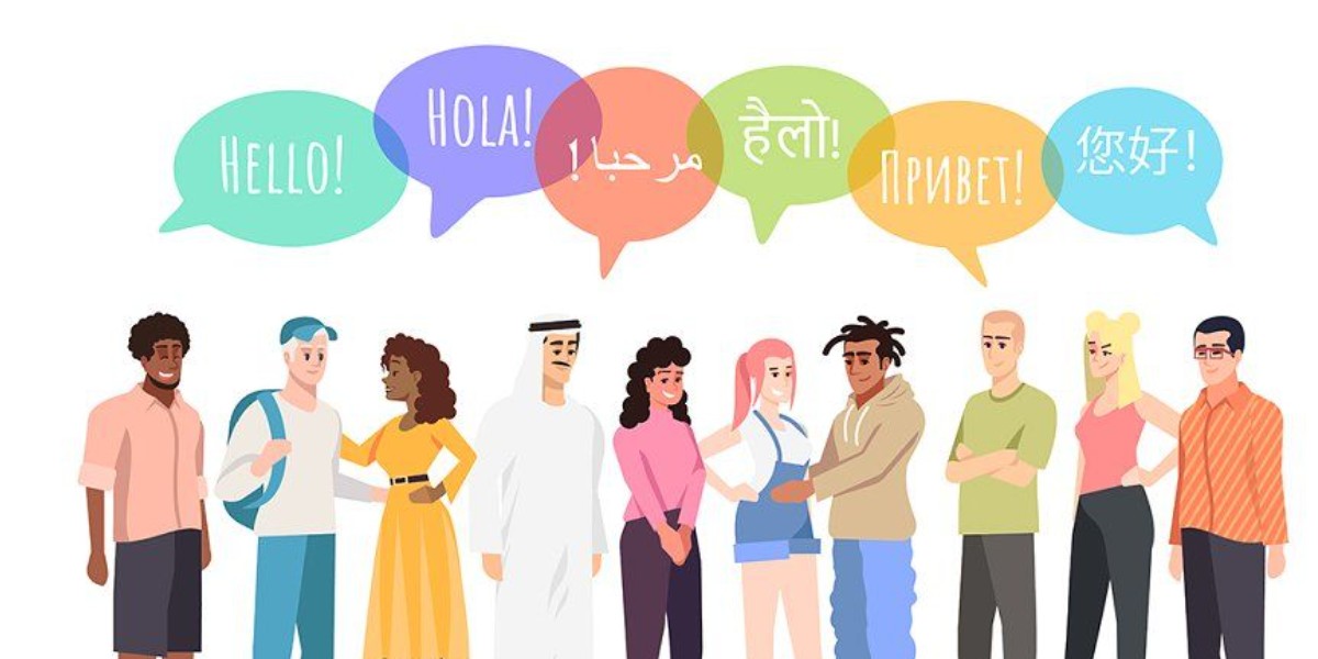 image of people talking