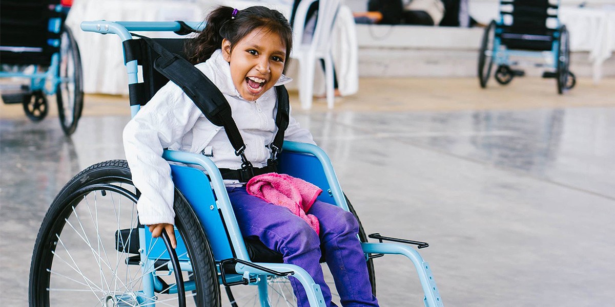young person on wheelchair 
