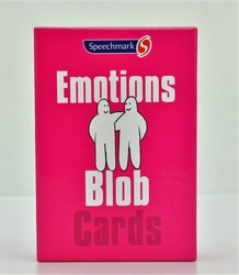 pink box titled emotions blob cards 
