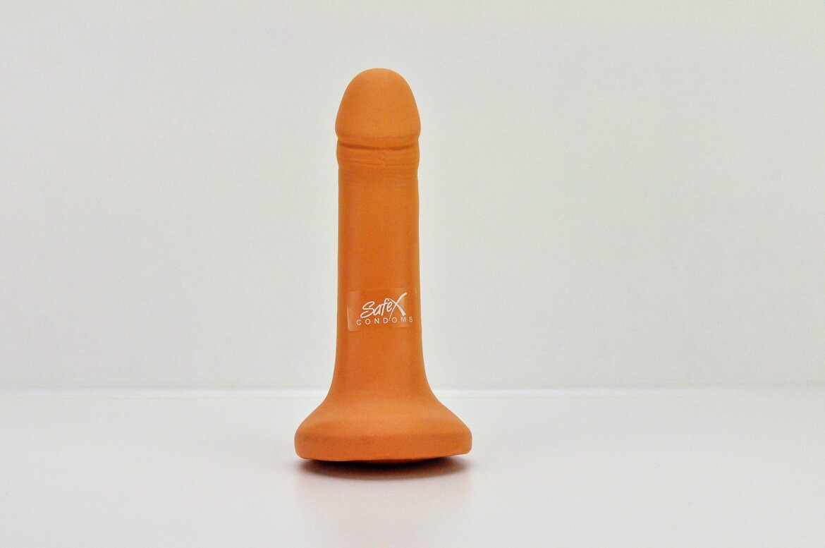 plastic penis to use as condom demonstrator