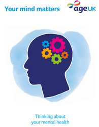 leaflet cover showing cartoon head with coloured mechanical cogs 