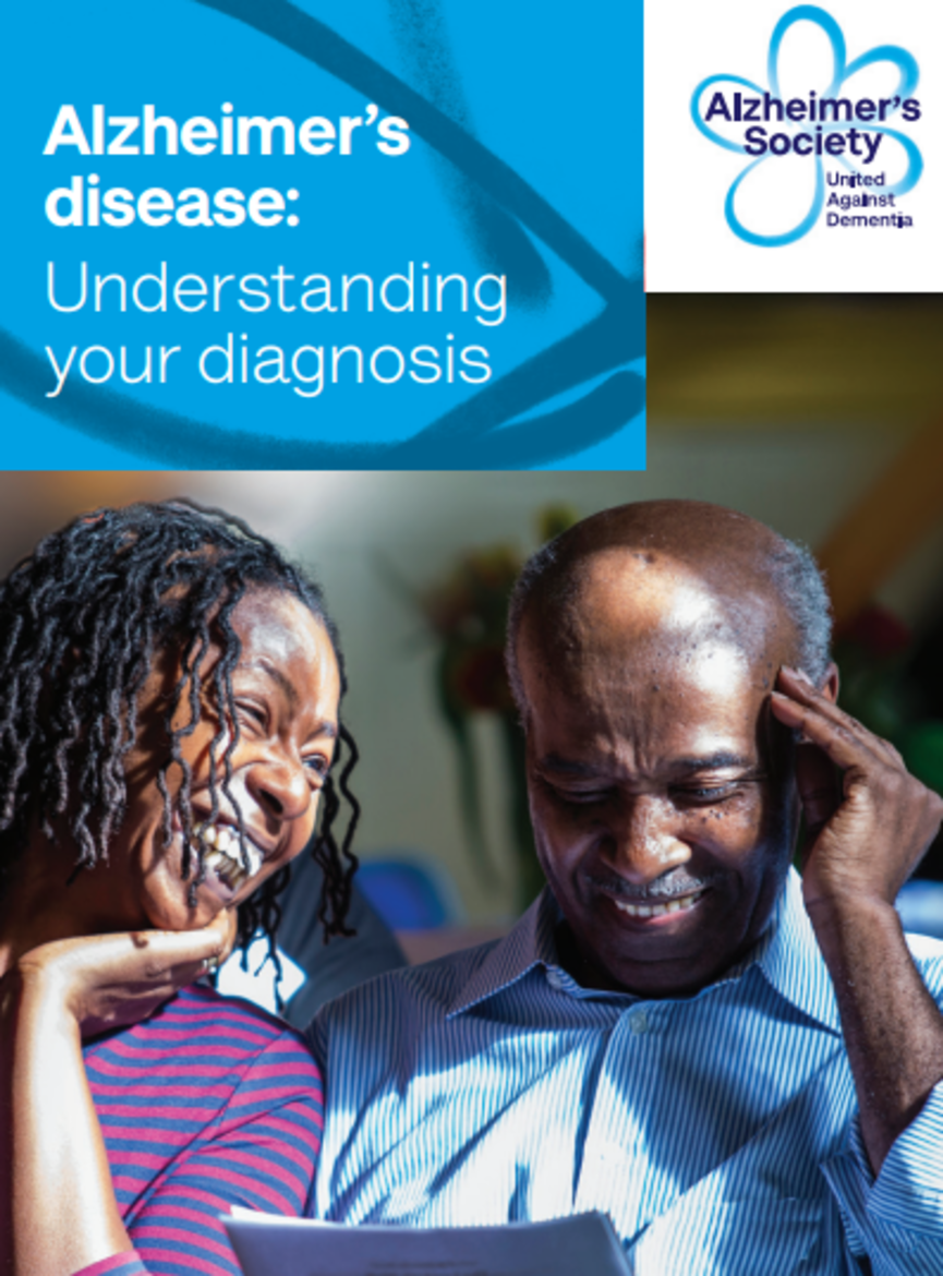 leaflet cover shows couple looking through documents together