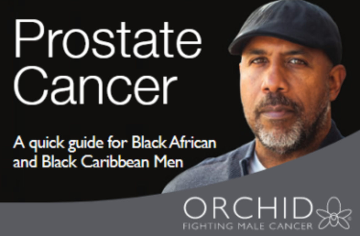 Male on the right hand side titled prostate cancer. 