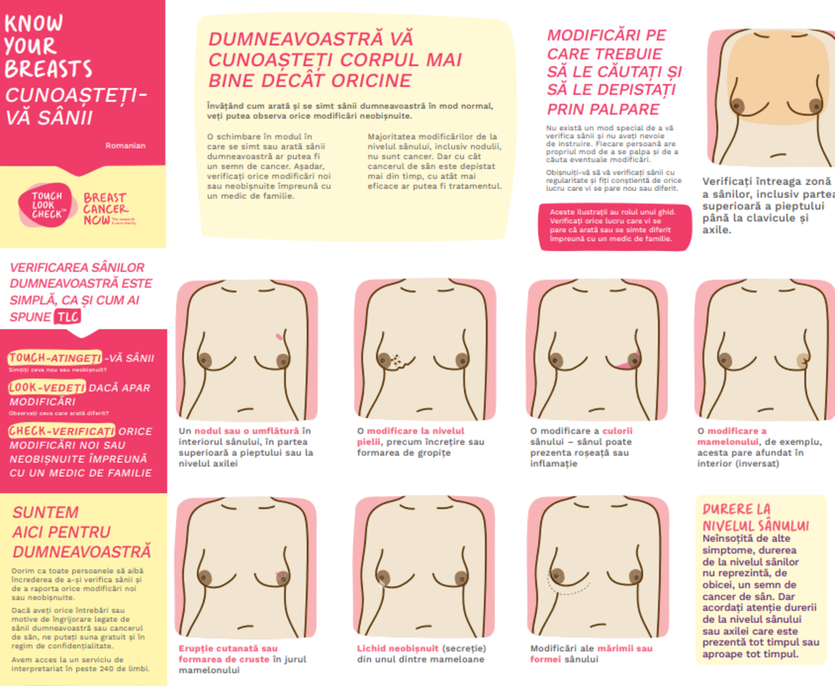 Infographic breast illustrations with different problems