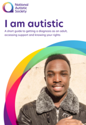 Young man looking at the camera, titled I am autistic 