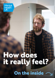A person looking in a mirror