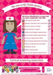 A cartoon nurse with a checklist