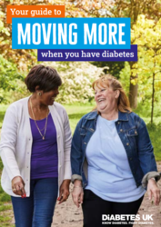 Two happy women out walking titled; Your guide to moving more 