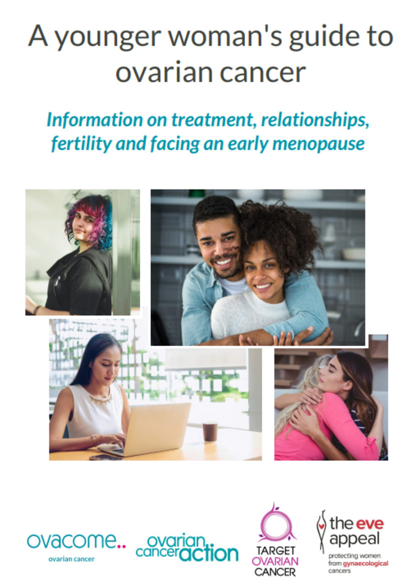 Leaflet cover showing four young women