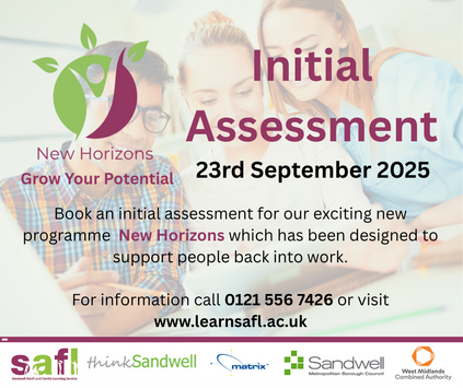 New Horizons Programme - Initial Assessment 23rd September